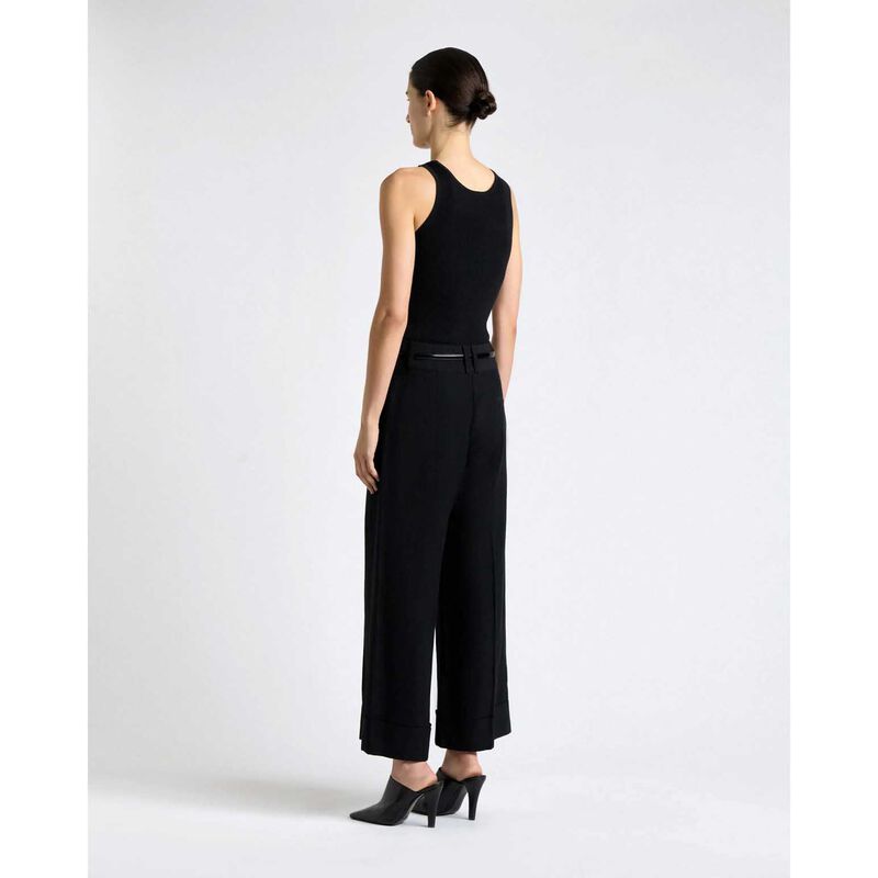 Cue Viscose Blend Cropped Pant image number 1